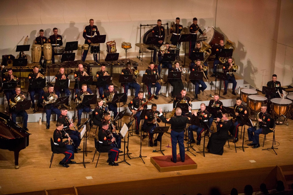 III Marine Expeditionary Force Band wows dignitaries, community with performance dedicated to earthquake victims