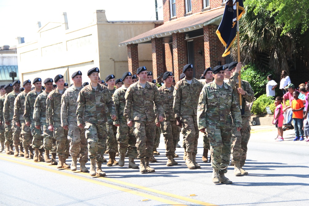 1-30th Soldiers march in annual parade