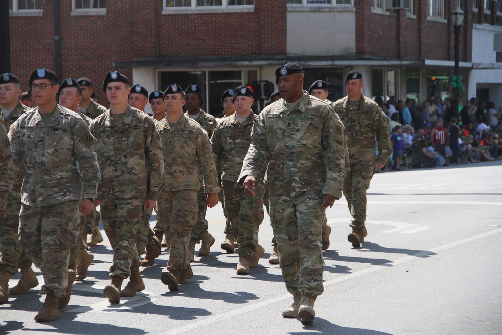 1-30th Soldiers march in annual parade