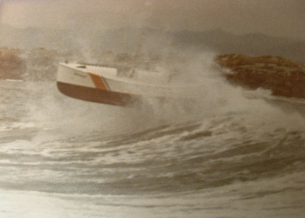 Petty Officer David Duren in the Coos Bay surf 1969