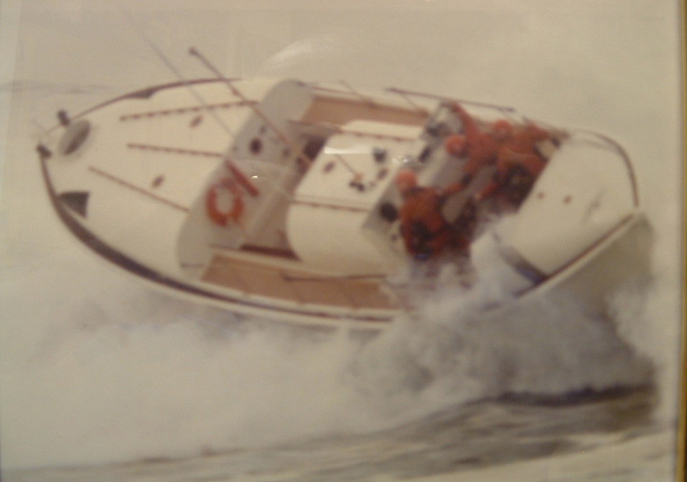 Petty Officer David Duren operates in the surf near Girabaldi, Ore.