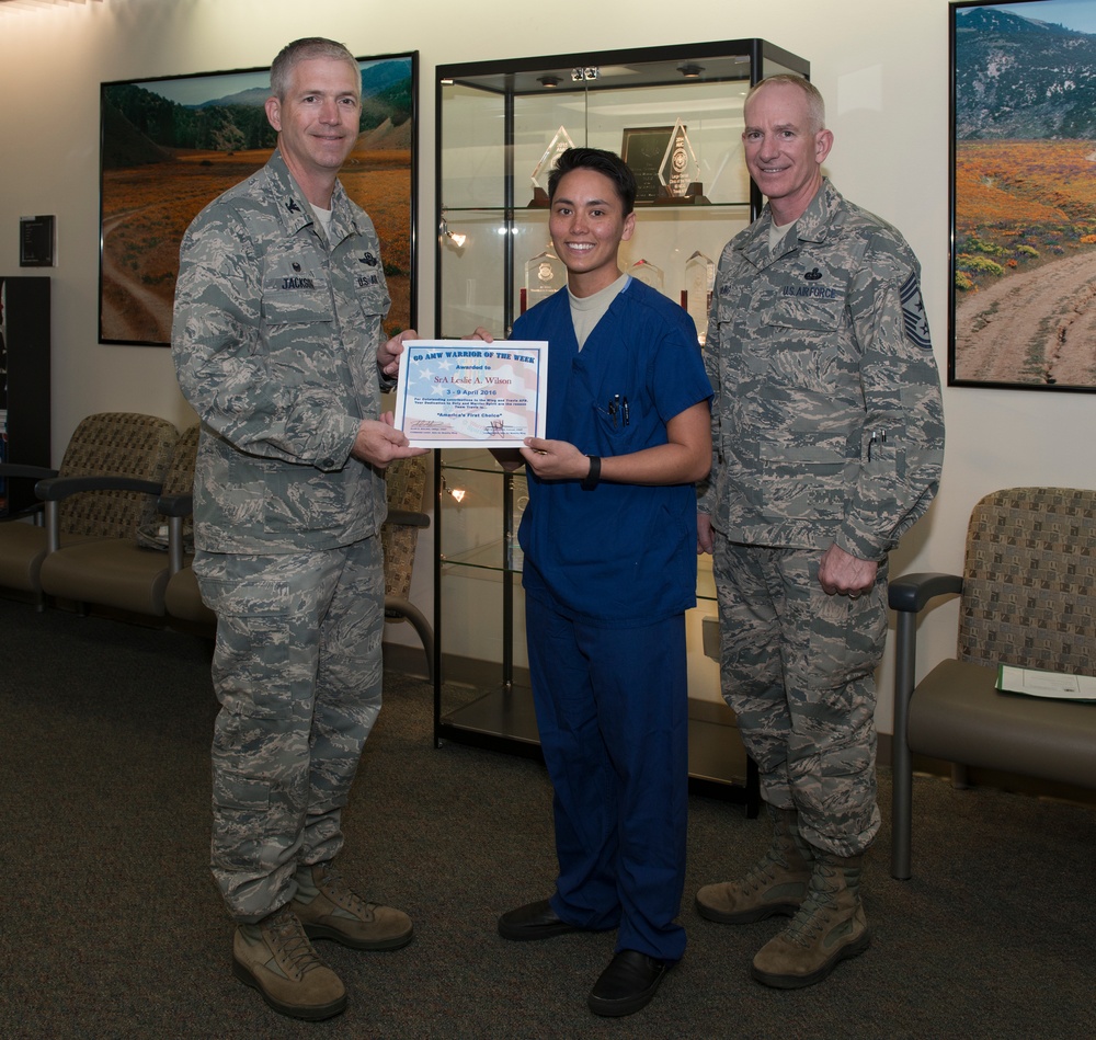 SrA Leslie Wilson, Warrior of the Week