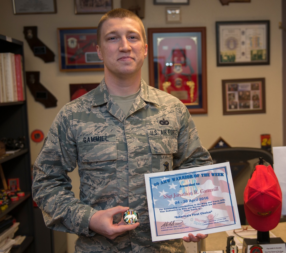 Staff Sgt. Jonathan Gammil, Warrior of the Week