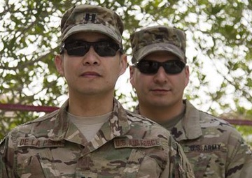 Standing with His Older Brother