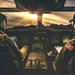 Pilots with VMMT-204 soar into sunset in MV-22 Osprey