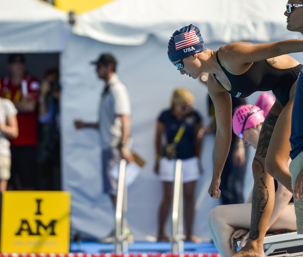 Gold Medalist Swimming Soldier Elizabeth Marks Wins Big