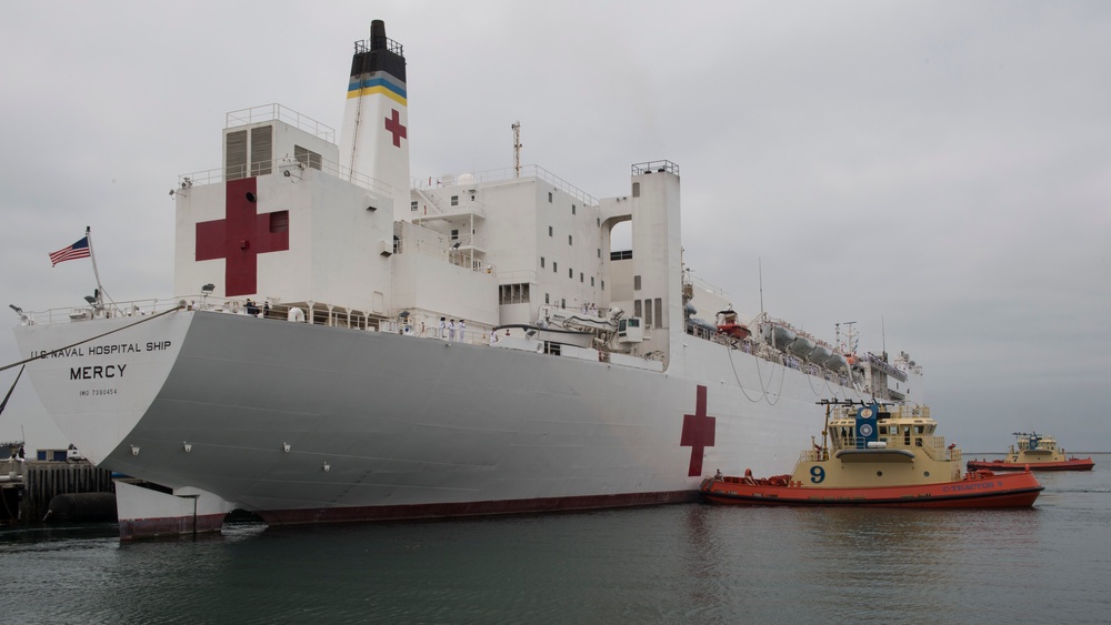 USNS Mercy Departs for Pacific Partnership 2016