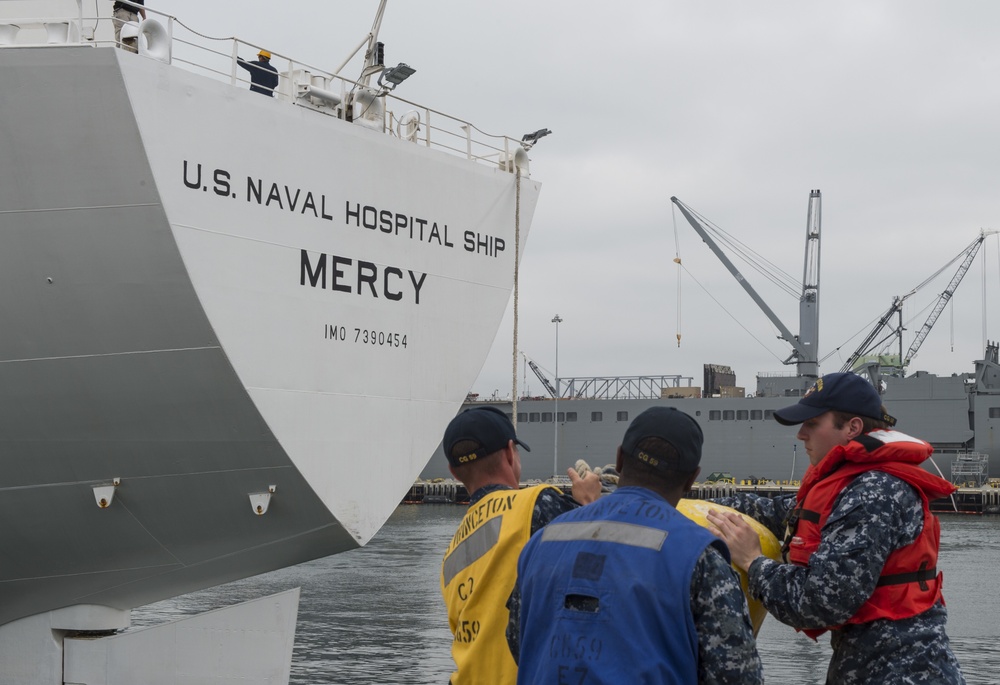 USNS Mercy Departs for Pacific Partnership 2016