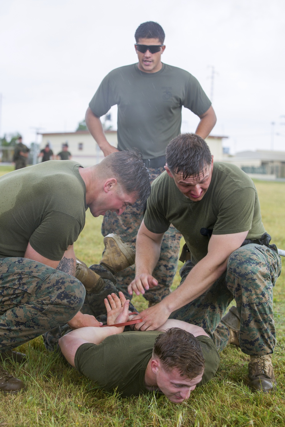 SPMAGTF-CR-AF Marines conduct non-lethal weapons training SPMAGTF-CR-AF Marines conduct non-lethal weapons training