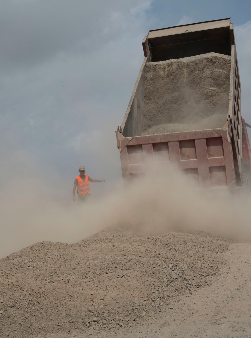 U.S. Navy rolls out the gravel carpet