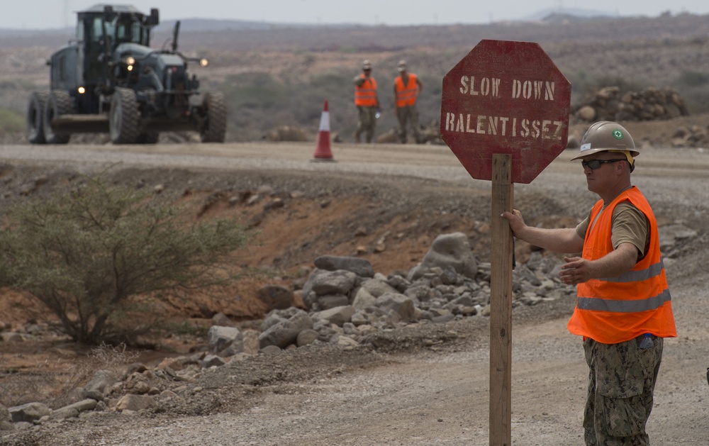 U.S. Navy rolls out the gravel carpet