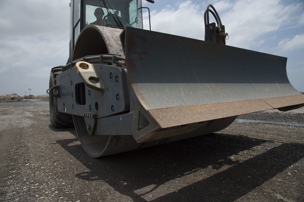 U.S. Navy rolls out the gravel carpet