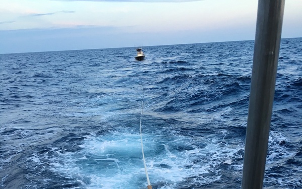 Coast Guard rescues 4 aboard disabled vessel 26 miles southeast of Hatteras Inlet, NC