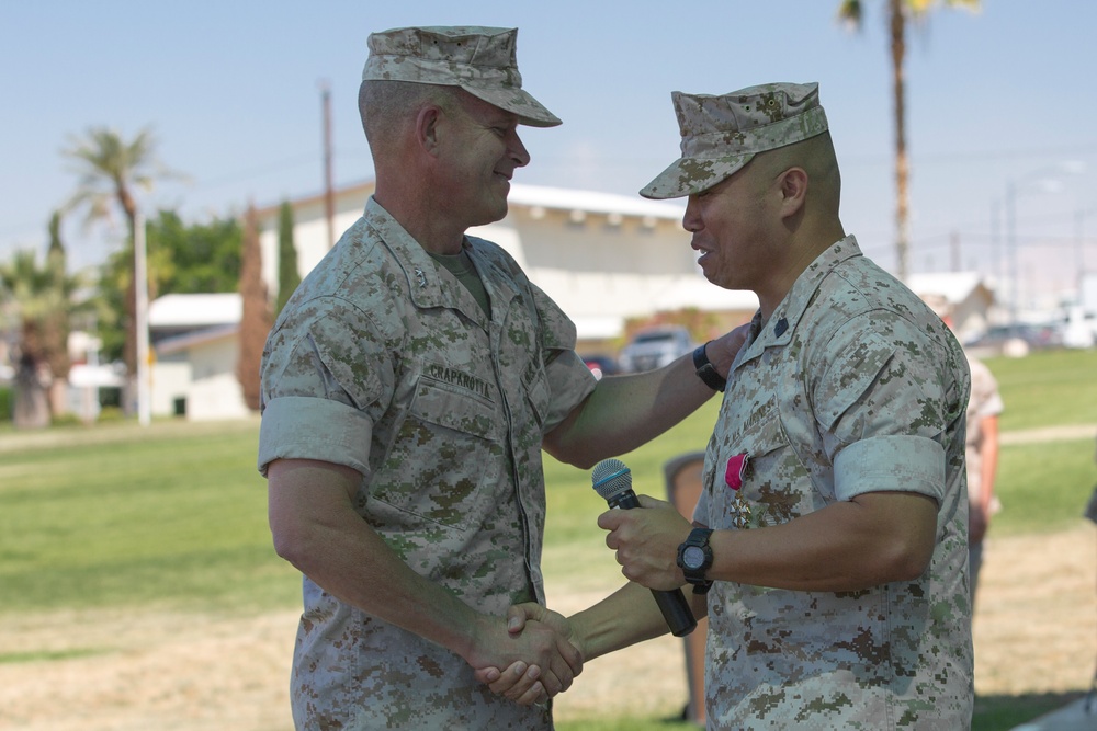 Combat Center Sgt. Maj. retires after 30 years