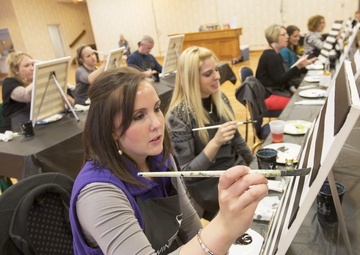 Military spouses get creative while enjoying fellowship