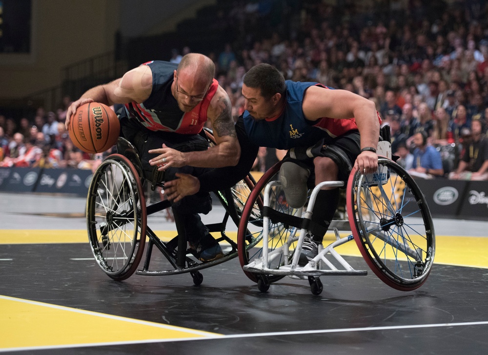 2016 Invictus Games: US Wheelchair Basketball Team plays UK for gold