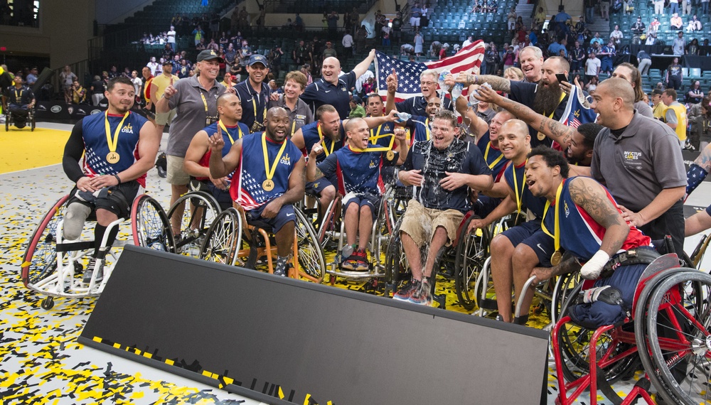 2016 Invictus Games: US Wheelchair Basketball Team plays UK for gold