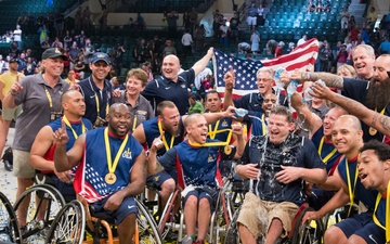2016 Invictus Games: US Wheelchair Basketball Team plays UK for gold