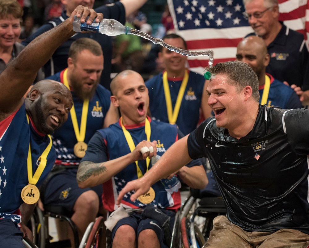 2016 Invictus Games: US Wheelchair Basketball Team plays UK for gold