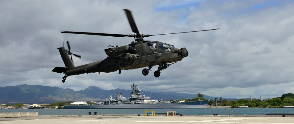 AH-64 Apache lands at Joint Base Pearl Harbor-Hickam