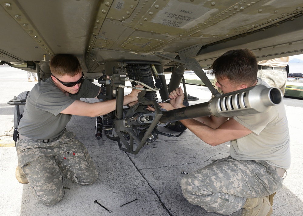 AH-64 Apache maintenance at Joint Base Pearl Harbor-Hickam
