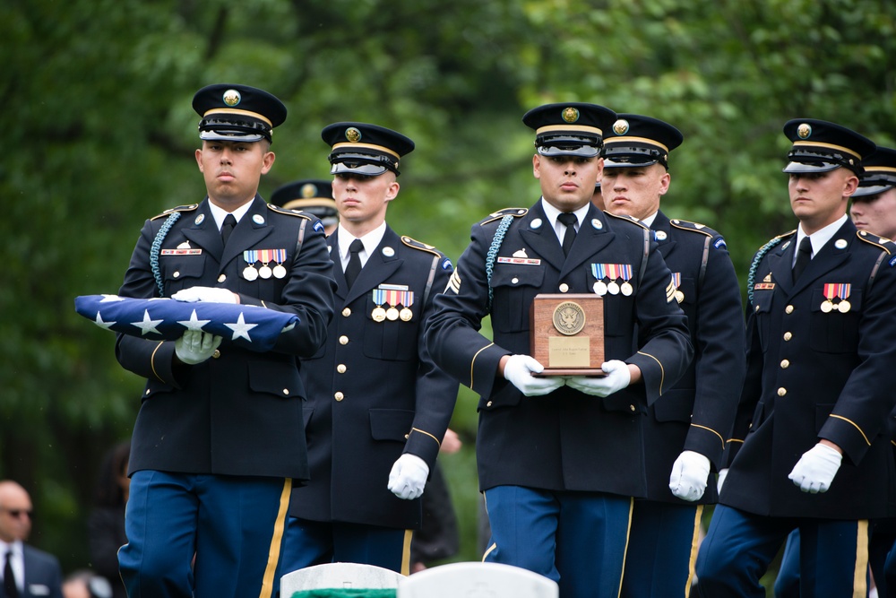 The graveside service for Gen. John R. Galvin in Arlington National Cemetery