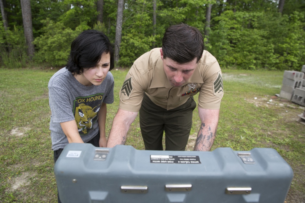 EOD provides firsthand robotics demonstration to Swansboro High Robotics Team