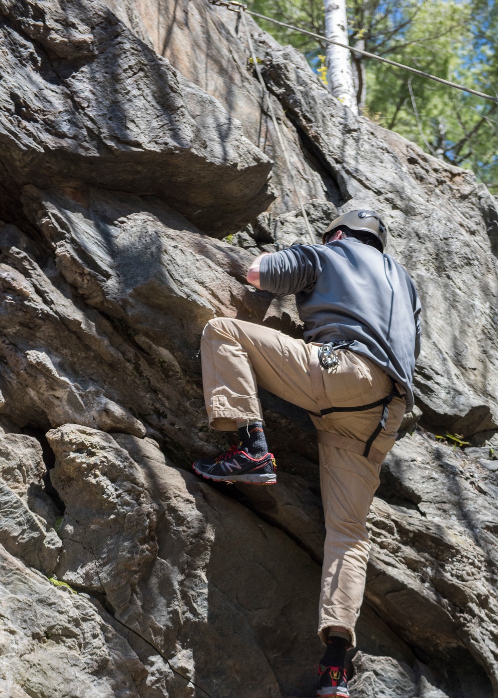 Climbing the Rock Face