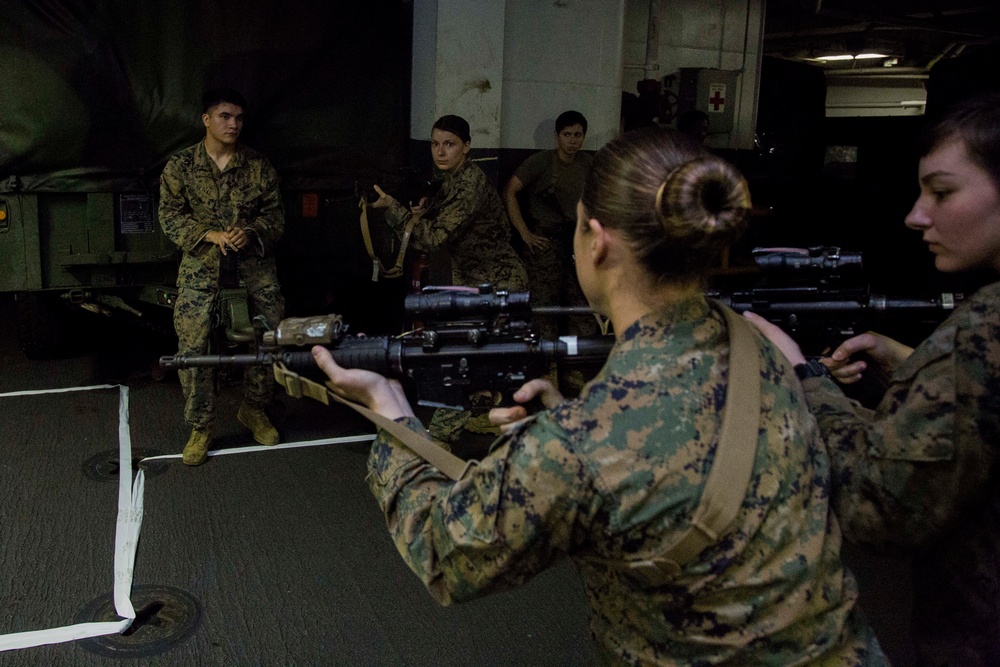 22nd MEU FET Trains Aboard Wasp
