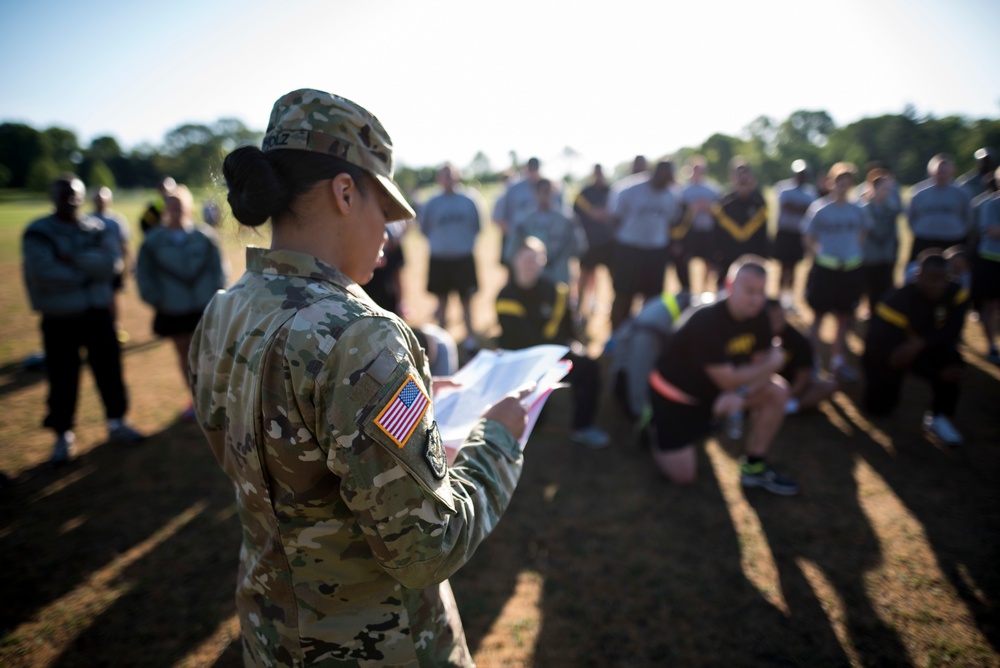 Military police headquarters conducts APFT