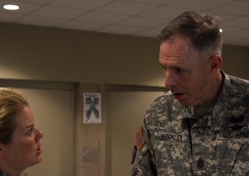 South Carolina National Guard Command Sergeant Major Brickley travels state