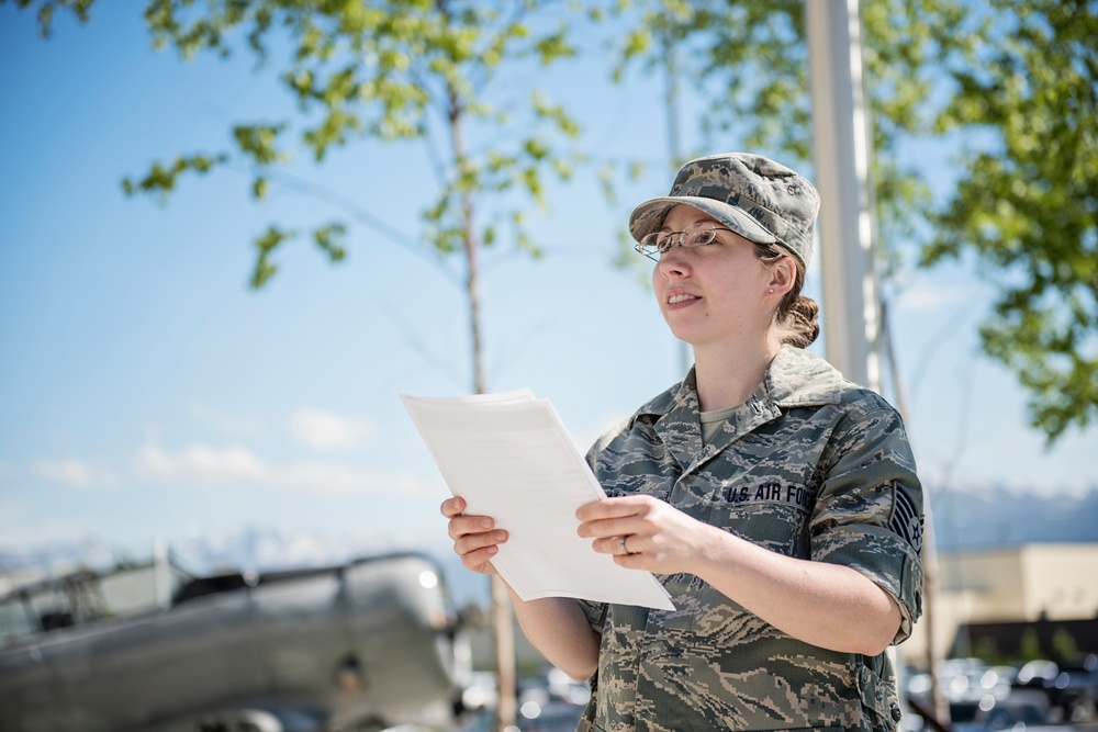 176th Wing public affairs officer promoted