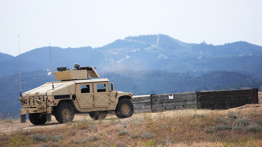 Military Police Company qualifies with gun trucks