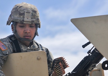 Military Police Company qualifies with gun trucks