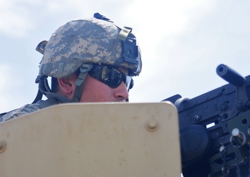 Military Police Company qualifies with gun trucks