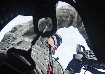 Military Police Company qualifies with gun trucks