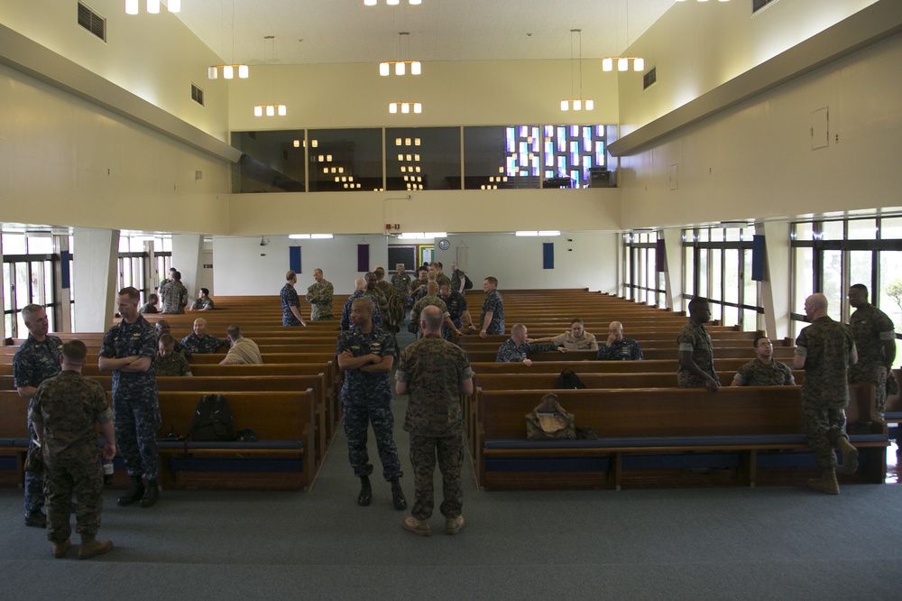 Chaplain of the Marine Corps visits Okinawa