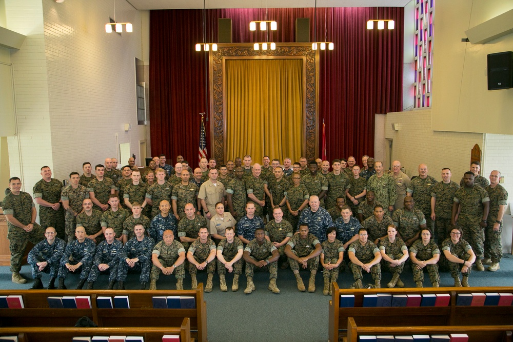 Chaplain of the Marine Corps visits Okinawa