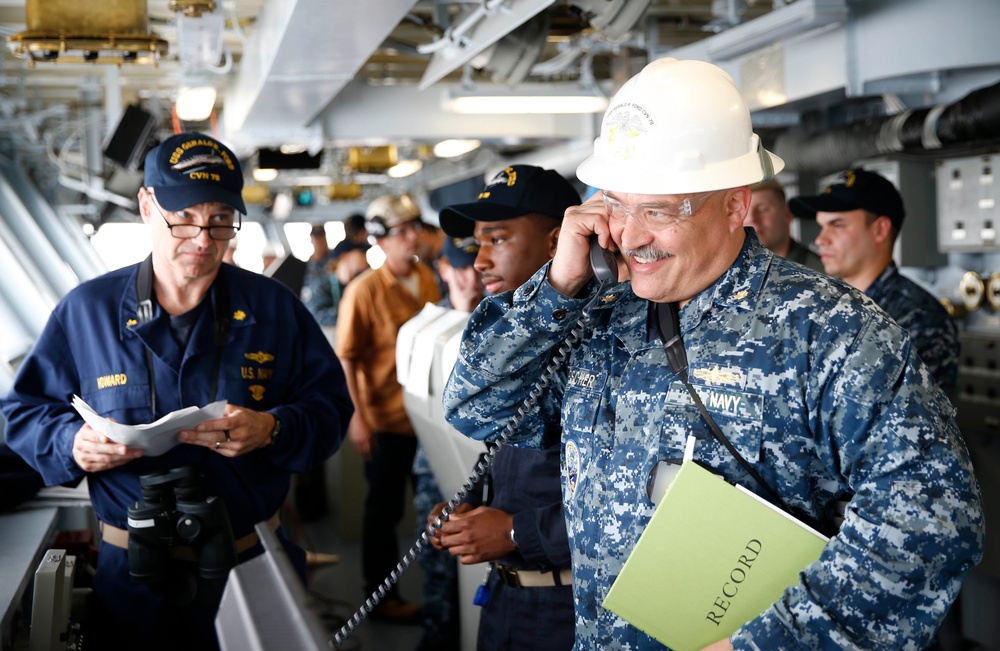 Ford's bridge watch team simulates going underway