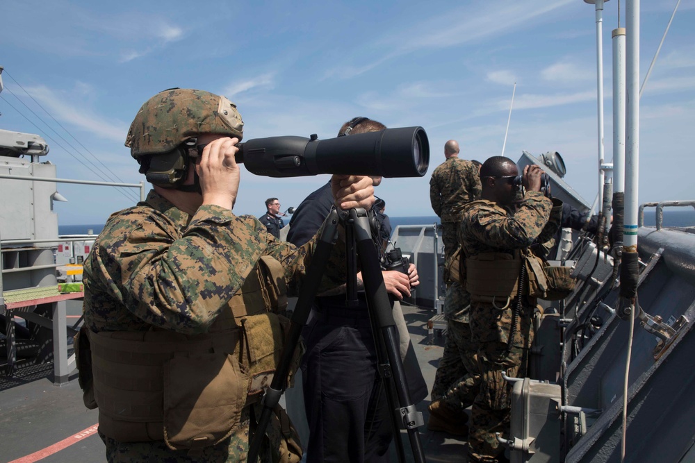 22D MEU Marines Protect the Ship during COMPTUEX