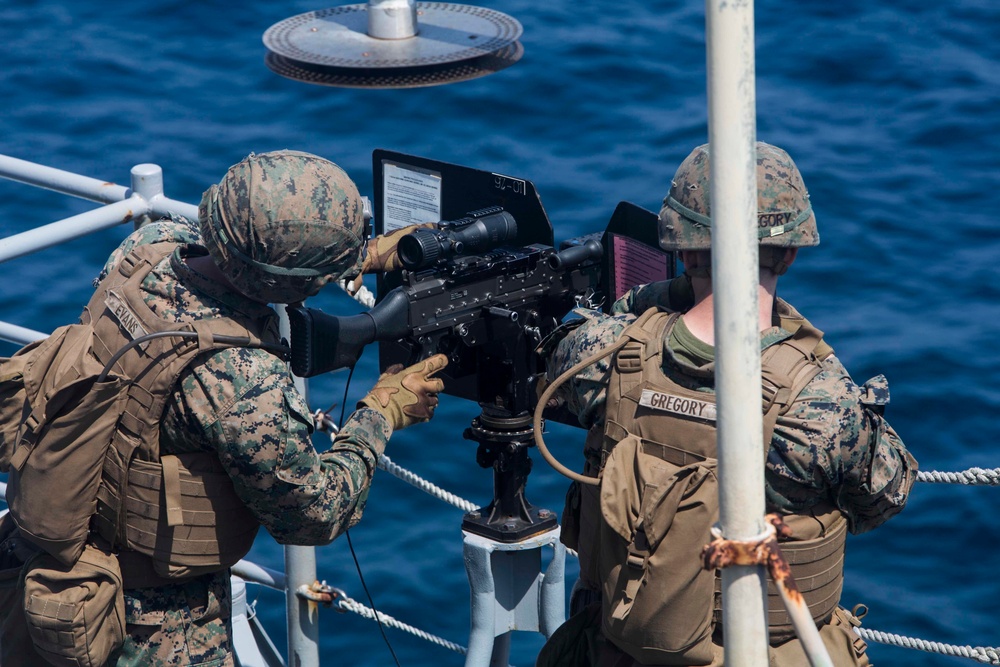 22D MEU Marines Protect the Ship during COMPTUEX