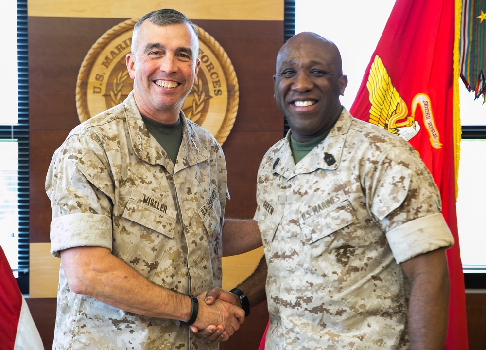Sgt. Maj. of the Marine Corps Visits MARFORCOM