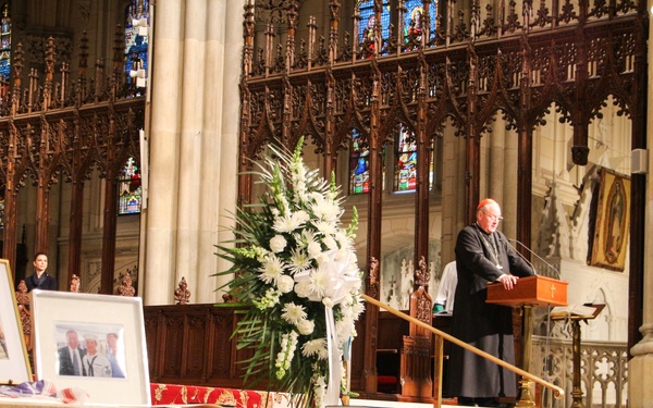 Memorial Mass Held at St. Patrick's Cathedral for U.S. Navy SEAL Killed in Action in Support of Operation Inherent Resolve