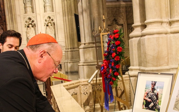 Memorial Mass Held at St. Patrick's Cathedral for U.S. Navy SEAL Killed in Action in Support of Operation Inherent Resolve