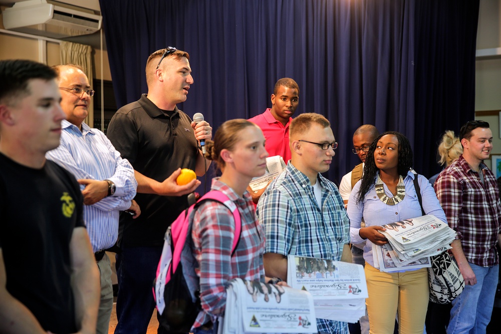 Marines teach nutrition, fitness, English to Italian children