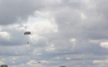 412th paratroopers Jump at Wright Patterson Air Force Base