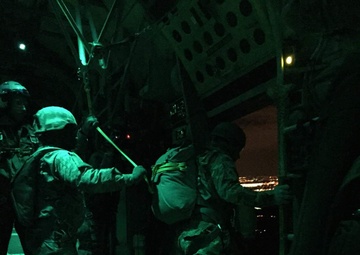 412th Conducts Night Jump at Wright Patterson Air Force Base