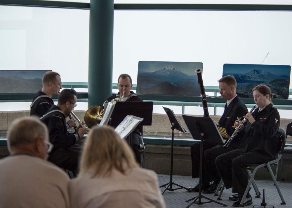 Navy Band Northwest Performs at Mt. St. Helens