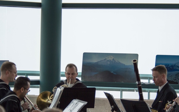 Navy Band Northwest Performs at Mt. St. Helens