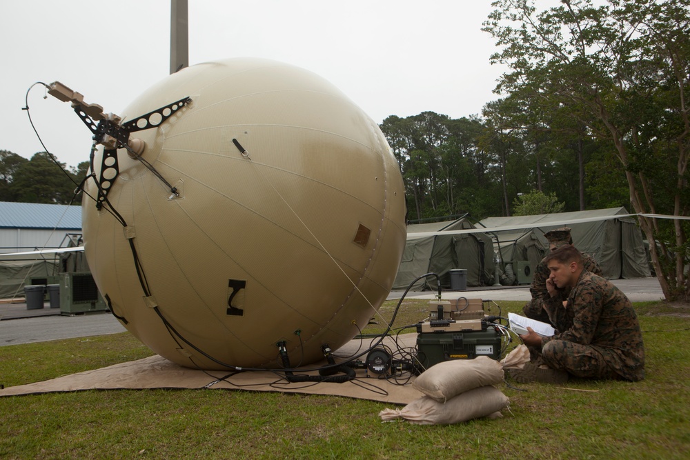 Marines set up network connectivity for MEFEX 2016